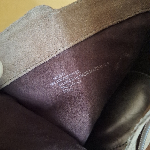 Isola Fringed Suede Leather Ankle Heeled Boots - Taupe Brown 6 - Picture 15 of 16